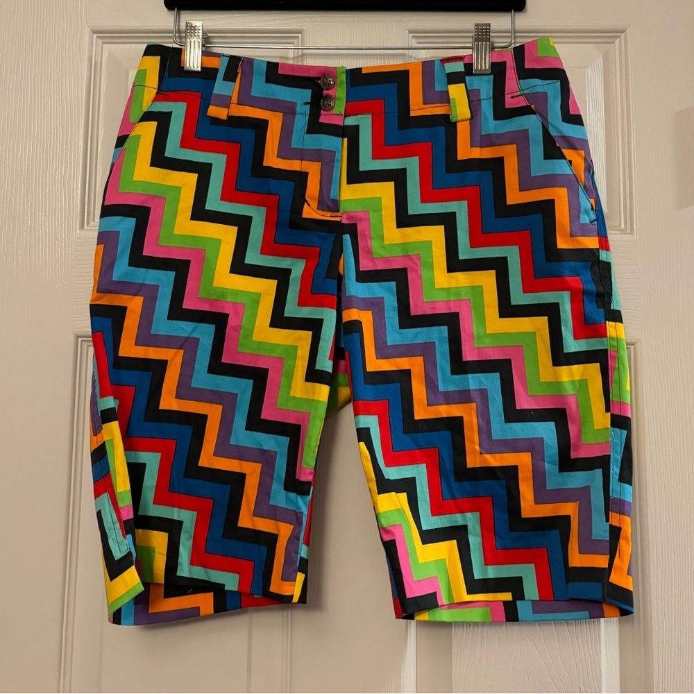 Loudmouth Zigzag Multicolor Women's Bermuda Shorts